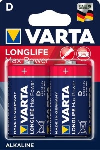 Baterie VARTA LONGLIFE MAX POWER D 1.5V 2 szt