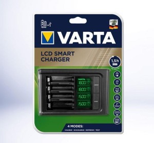 VARTA ŁADOWARKA LCD SMART CHARGER 57684 + 4X2100MAH