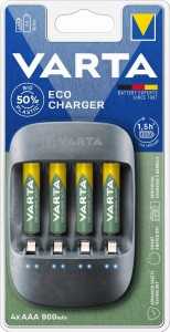 Ładowarka akumulatorków VARTA ECO CHARGER + 4 x AAA 800mAh 56813