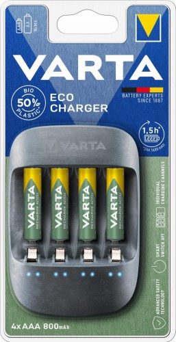 Ładowarka akumulatorków VARTA ECO CHARGER + 4 x AAA 800mAh 56813 - 969825