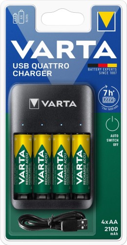 Ładowarka akumulatorków VARTA VALUE USB QUATTRO CHARGER + 4x AA 2100mAh 56706 - 969829