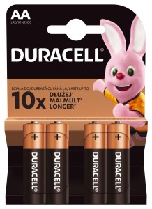 Zestaw baterii alkaliczne Duracell (x 4)