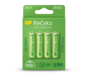 Akumulatorki AA / R6 GP ReCyko 2700 Series Ni-MH 2600mAh blister 4 sztuki