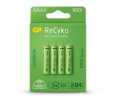 GP 4 X AKUMULATORKI AAA / R03 GP RECYKO 1000 SERIES NI-MH 950MAH 100AAAHCE-5EB4 - 1304609