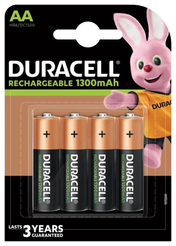 Zestaw akumulatorków AA Duracell (1300mAh ; Ni-MH; x 4) - 821220