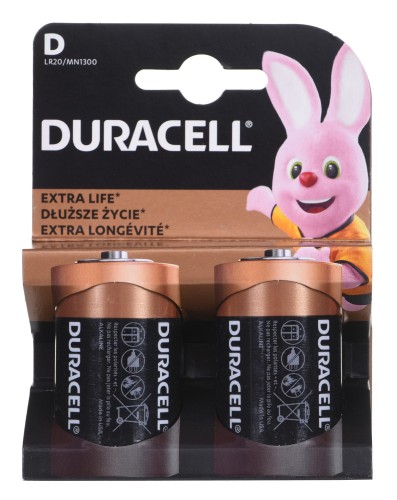 Zestaw baterii alkaliczne Duracell (x 2) - 1013745