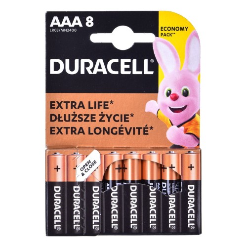 Zestaw baterii alkaliczne Duracell (x 8) - 1143562
