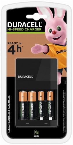 Ładowarka DURACELL do akumulatorów CEF14 + aku 4szt - 821270