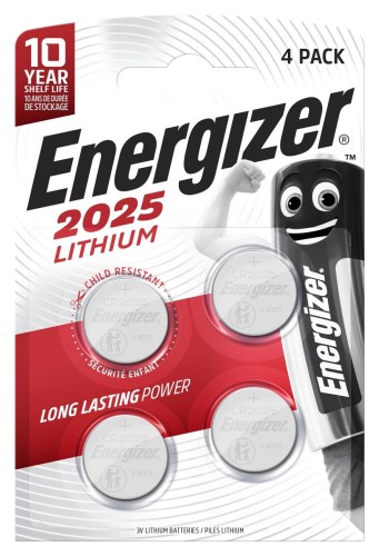 ENERGIZER  BATERIE SPECJALISTYCZNE CR2025 4 SZTUKI - 1013775