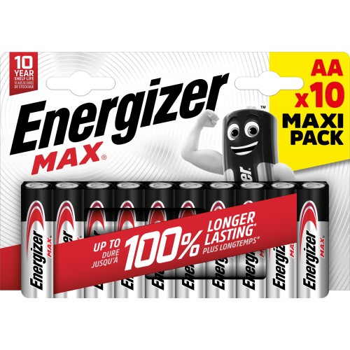 ENERGIZER BATERIE MAX AA LR6 10 SZTUK ECO - 1013797