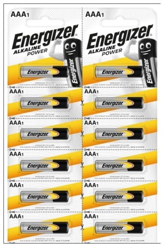 ENERGIZER BATERIE ALKALINE POWER AAA LR03 12 SZTUK - 1148977