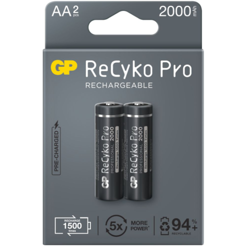 GP 2 X AKUMULATORKI AA / R6 GP RECYKO PRO NI-MH 2000MAH 210AAHCB-5EB2 - 1304621