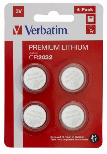VERBATIM BATERIA LITOWA CR2032 (4 SZT.) 49533 - 893495