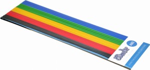 Filament 3Doodler AB-MIX1 (ABS; 3 mm; czarny, czerwony, niebieski, zielony, żółty)