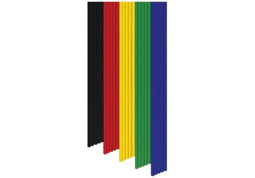 Filamenty do długopisów 3D 3Doodler  PL-MIX1 (PLA; 3 mm; czarny, czerwony, niebieski, zielony, żółty) - 907094