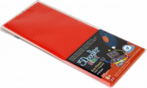 3DOODLER START FILAMENT ECO 2.5MM, 24 SZTUKI, CHERRY RED, ECO-03