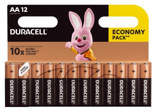 Zestaw baterii alkaliczne Duracell (x 12) - 720488