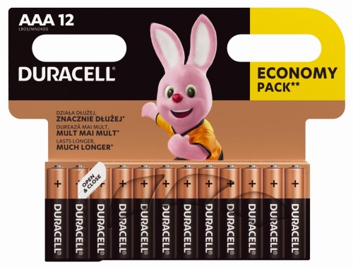 Zestaw baterii alkaliczne Duracell (x 12) - 720532