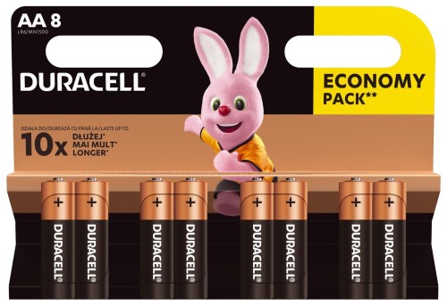 Zestaw baterii AA Duracell (x 8) - 720549