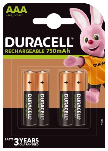 Zestaw akumulatorków Duracell (750mAh ; Ni-MH) - 720482
