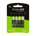 GREEN CELL AKUMULATORKI PALUSZKI 4X AA R6 2000MAH - 1322840