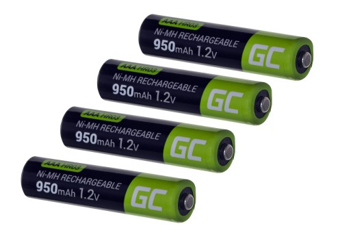 GREEN CELL AKUMULATORKI PALUSZKI 4X AAA R3 950MAH - 1013668