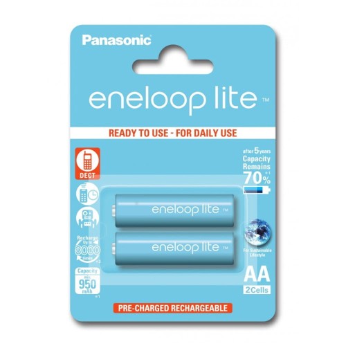 Akumulatorki Eneloop Panasonic Lite AA 950mAh 2 SZT - 1256022