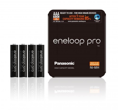 Akumulatorki Eneloop Pro Panasonic AAA 930 mAh 4 SZT. Sliding Pack - 675785