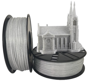 GEMBIRD FILAMENT PLA 1.75MM, 1KG, MARMUROWY