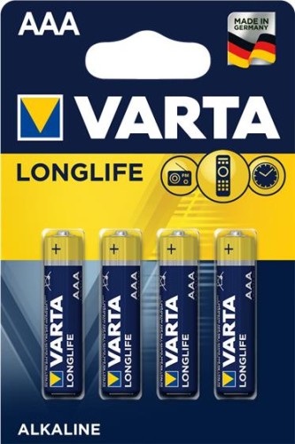 Zestaw baterii alkaliczne VARTA Longlife LR03 (AAA) (x 4) - 893477