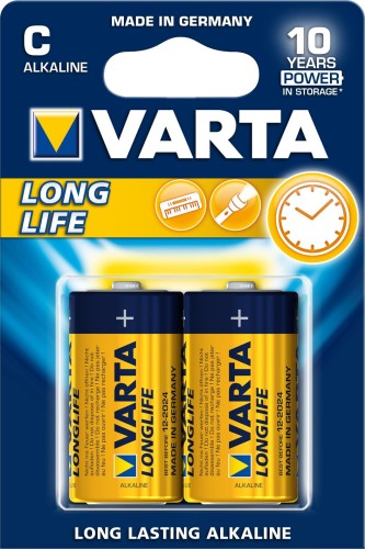Zestaw baterii alkaliczne VARTA Longlife LR14 C (x 2) - 720523