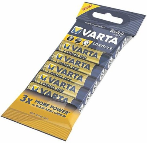 Zestaw baterii alkaliczne VARTA Longlife 4106101328 (x 8) - 720524