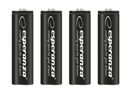 Akumulatorki AA Esperanza 2600mAh 4szt. czarne - 720465