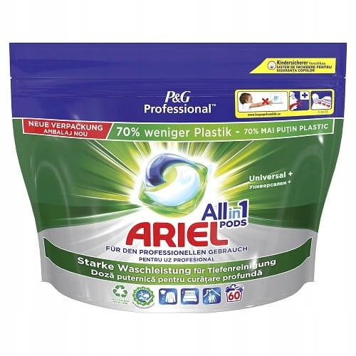 ARIEL Prof Kapsułki piorące Universal+Polybag 60szt - 1015772