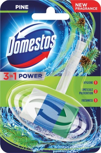DOMESTOS 3w1 Kostka zapachowa do toalet Leśny 40g - 822305