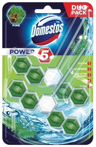 DOMESTOS Power 5 kostka zapachowa do WC Pine 2x55g - 822310