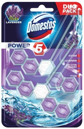 DOMESTOS Power5 Kostka zapachowa WC Lavender 2x55g - 822312