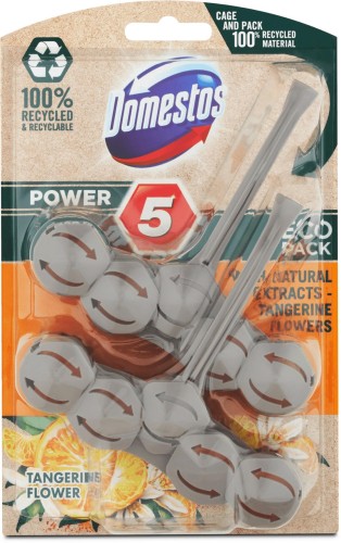 DOMESTOS Power 5 Eco Kostka zapachowa WC Tang 2x55g - 822313