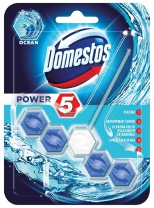 DOMESTOS Power 5 Kostka zapachowa do WC Ocean 55g