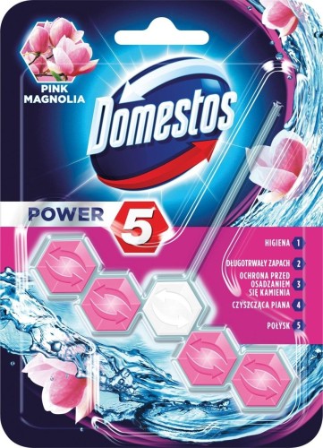 DOMESTOS Power 5 Kostka zapachowa do WC Pink 55g - 822320