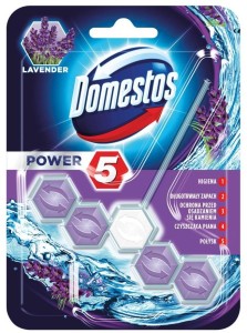 DOMESTOS Power 5 Kostka zapachowa WC Lavender 55g