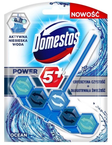 Domestos Power5+ Niebieska Woda Kostka WC Ocean 53g - 822277