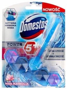 Domestos Power 5+ Niebieska Woda Kostka WC Pink 53g