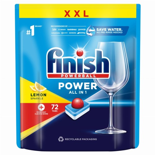 FINISH Tabletki do zmywarki Power All-in-1 72 Lemon - 1015797