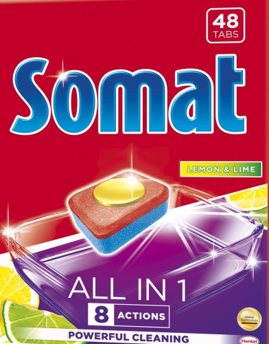 SOMAT Tabletki do zmywarki  All-in-1 LemonLi 48szt - 1015781