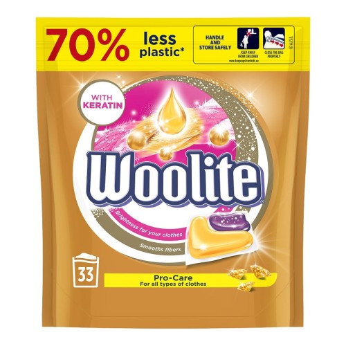 WOOLITE Kapsułki do prania z keratyną ProCare 33szt - 904324