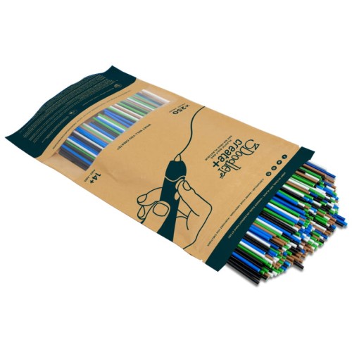 3DOODLER CREATE I PRO FILAMENT ABS 3MM, 250 SZTUK, 5 KOLORÓW (CZR/SRE/NIEB/ZIEL/BRĄ), AB-MIX1-250 - 907011