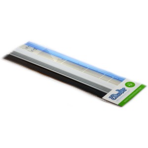Zestaw wkładów 3Doodler PL-MIX6 (PLA; 3 mm; biały, Błękitny, czarny, przezroczysty, srebrny)