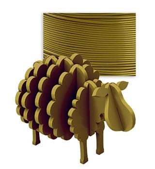 Filament do drukarek 3D Banach PLA 1kg - złoty - 975456