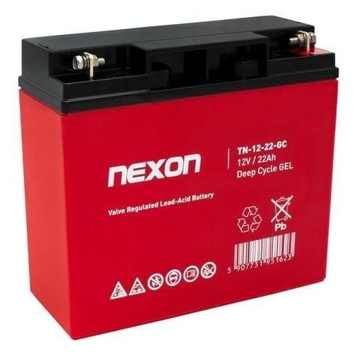 NEXON AKUMULATOR ŻELOWY TN-GEL-22 12V 22AH GŁĘBOKIEGO ROZŁADOWANIA I PRACY CYKLICZNEJ BEZOBSŁUGOWY, SZCZELNY TYPU VRLA - 1189168